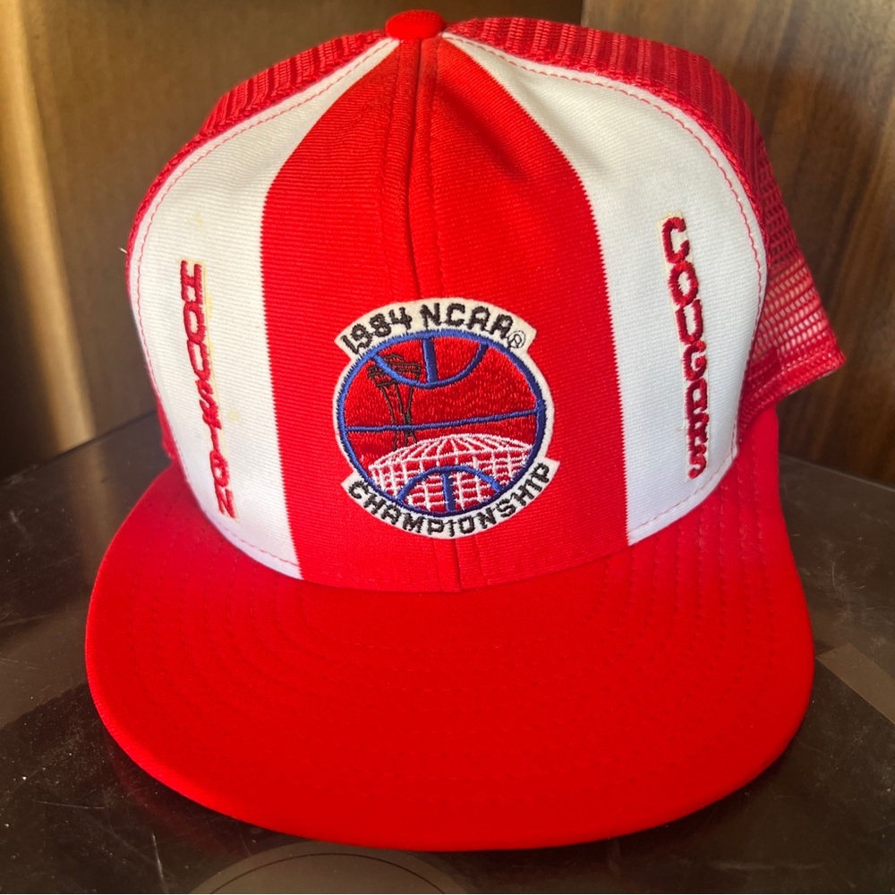 Vintage AJD 1984 NCAA championship Houston Cougars SnapBack lucky stripes hat